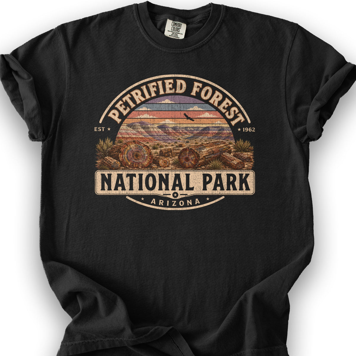 Petrified Forest Medallion T-Shirt - Black