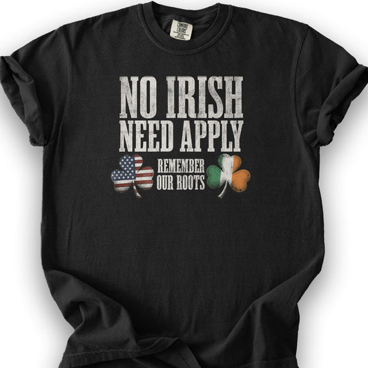No Irish Need Apply T-Shirt - Black