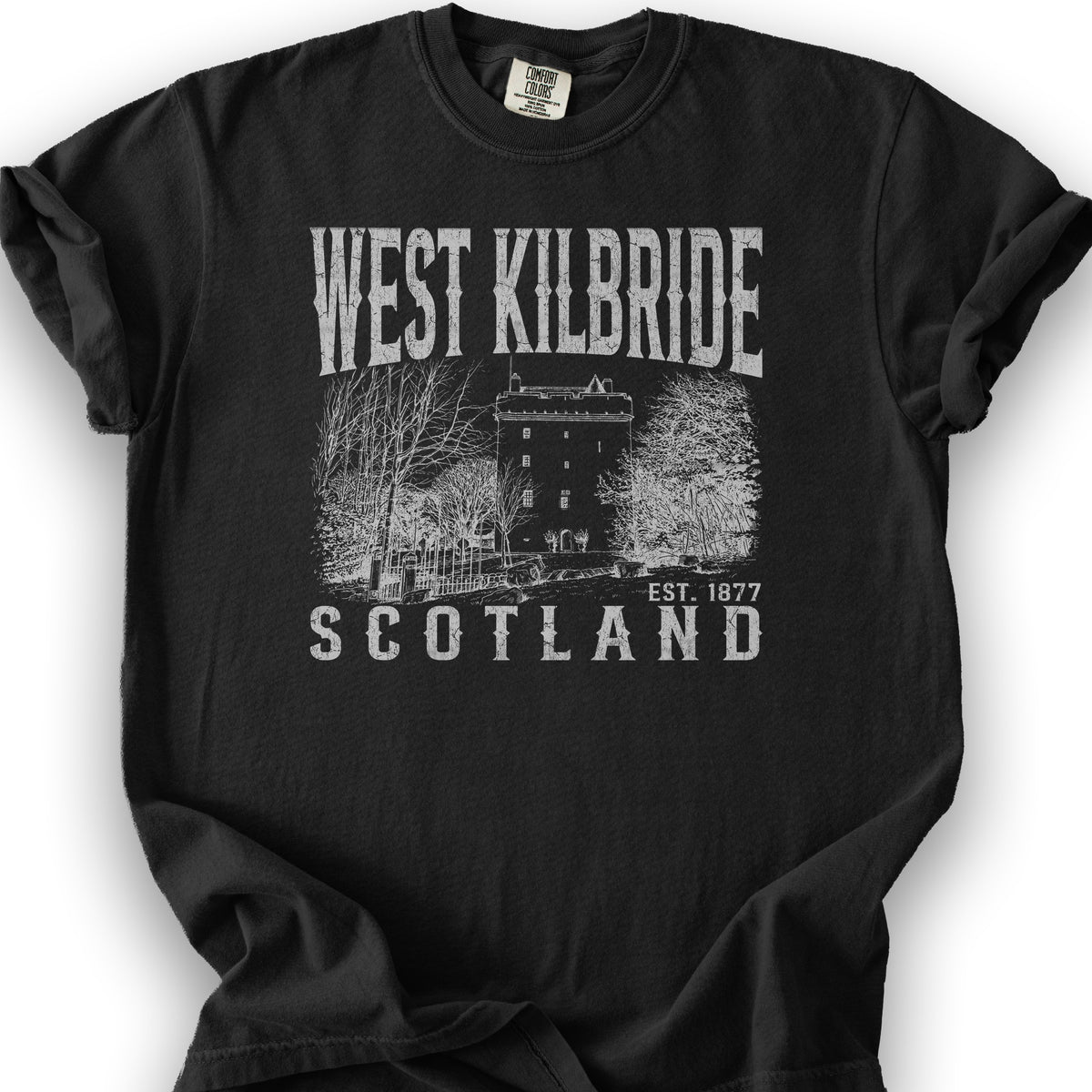 West Kilbride Sketch T-Shirt - Black