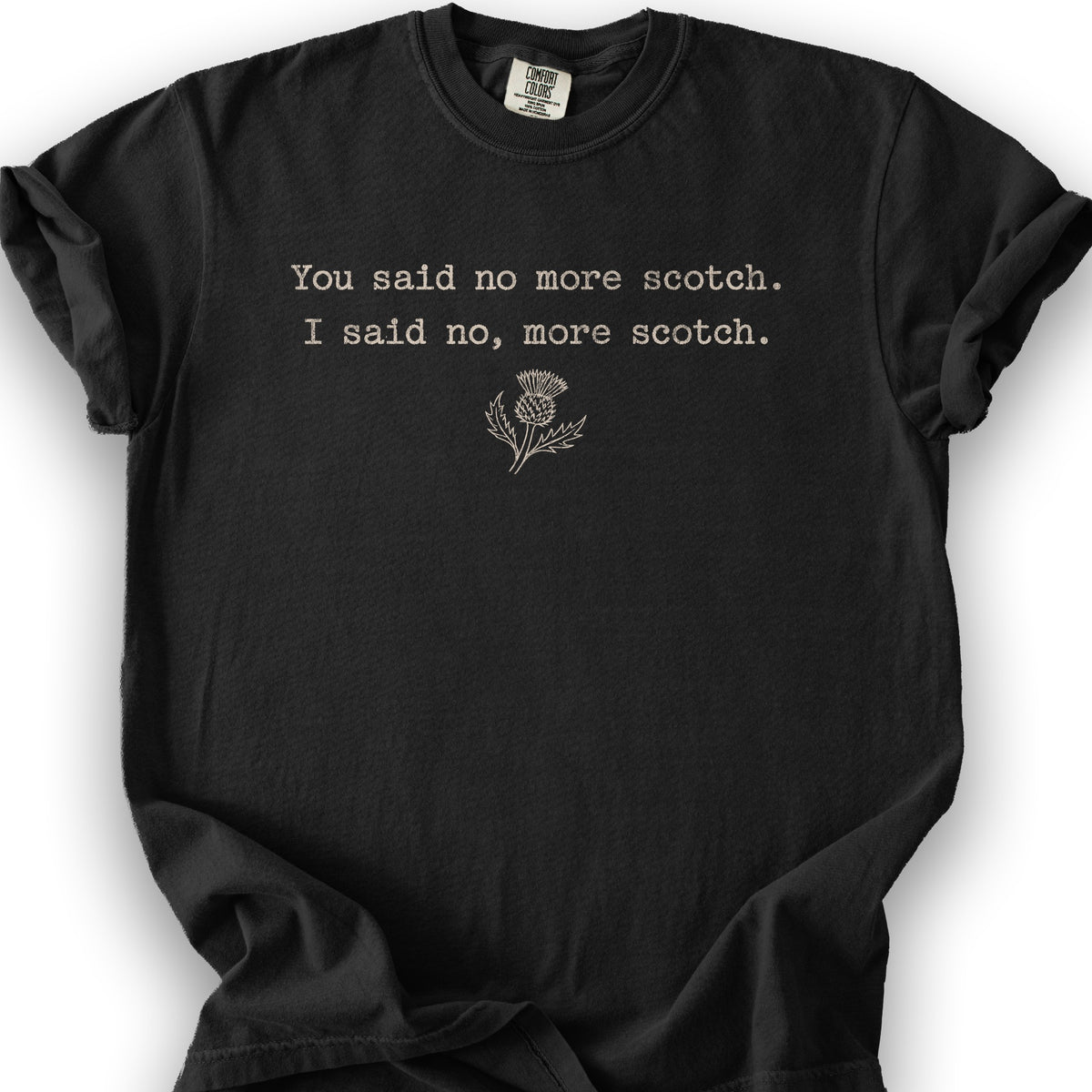 No More Scotch T-Shirt - Black