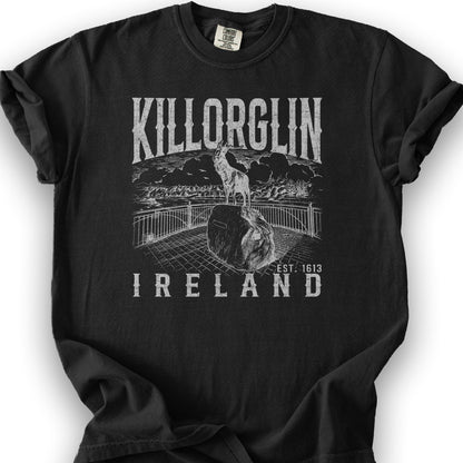 Killorglin Ireland Sketch T-Shirt - Black