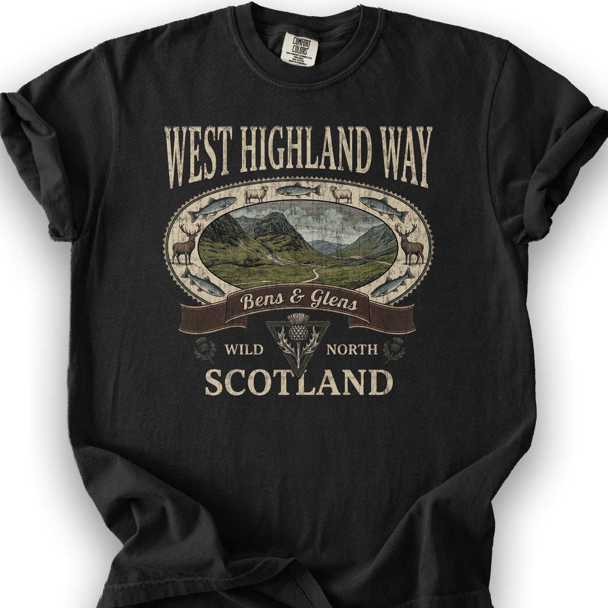 West Highland Way Heritage T-Shirt - Black