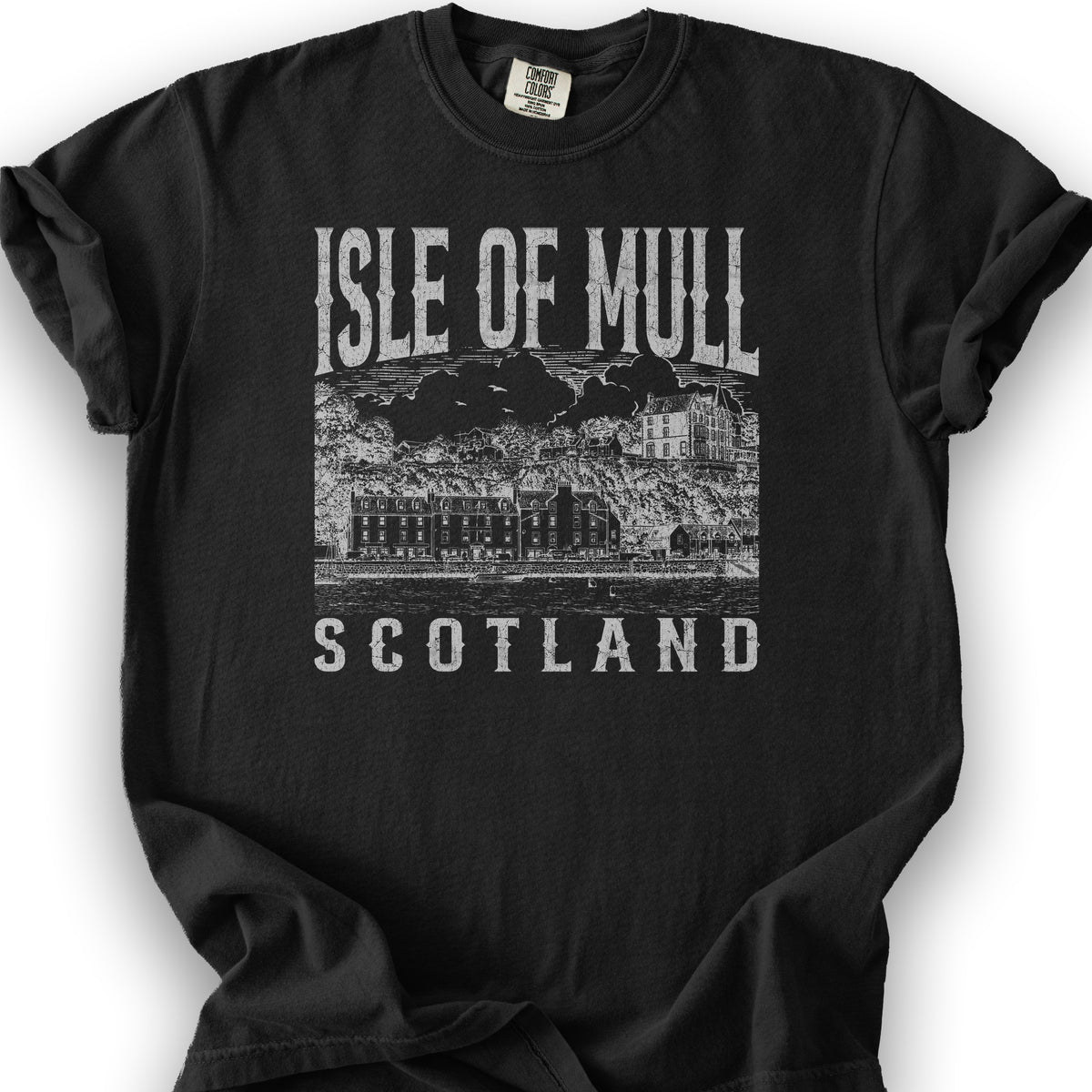 Isle of Mull Sketch T-Shirt - Black
