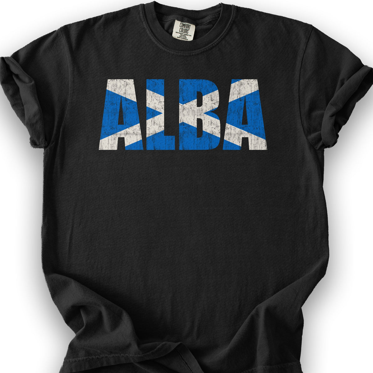 Alba Scottish Flag T-Shirt - Black