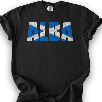 Alba Scottish Flag T-Shirt - Black