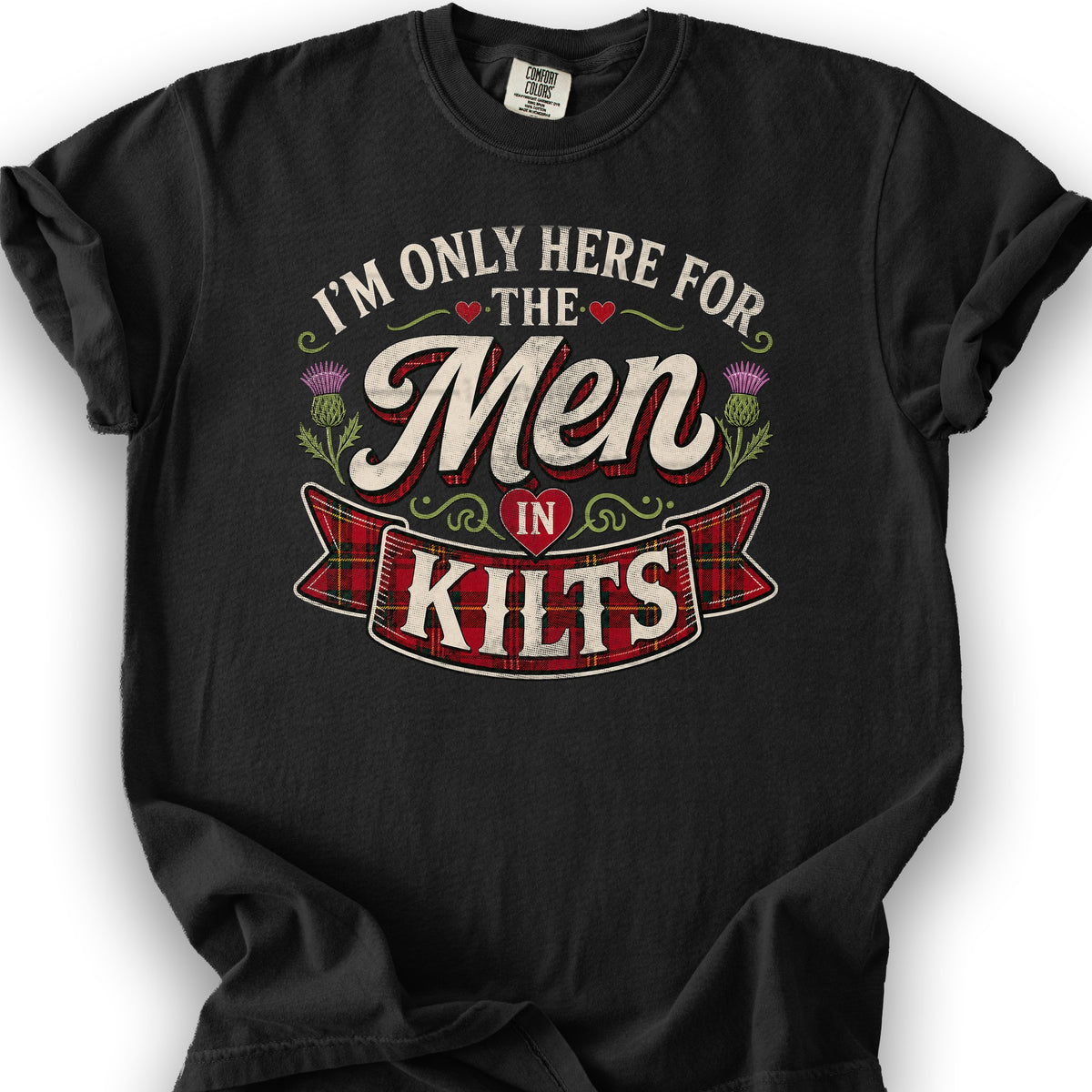 Men In Kilts T-Shirt - Black