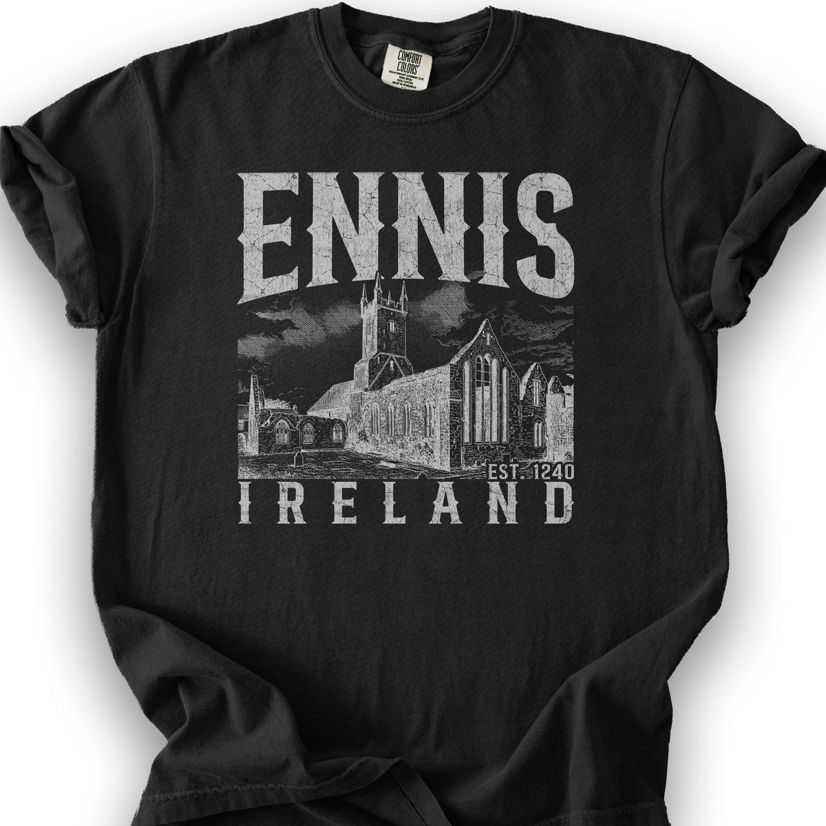 Ennis Ireland Sketch T-Shirt - Black
