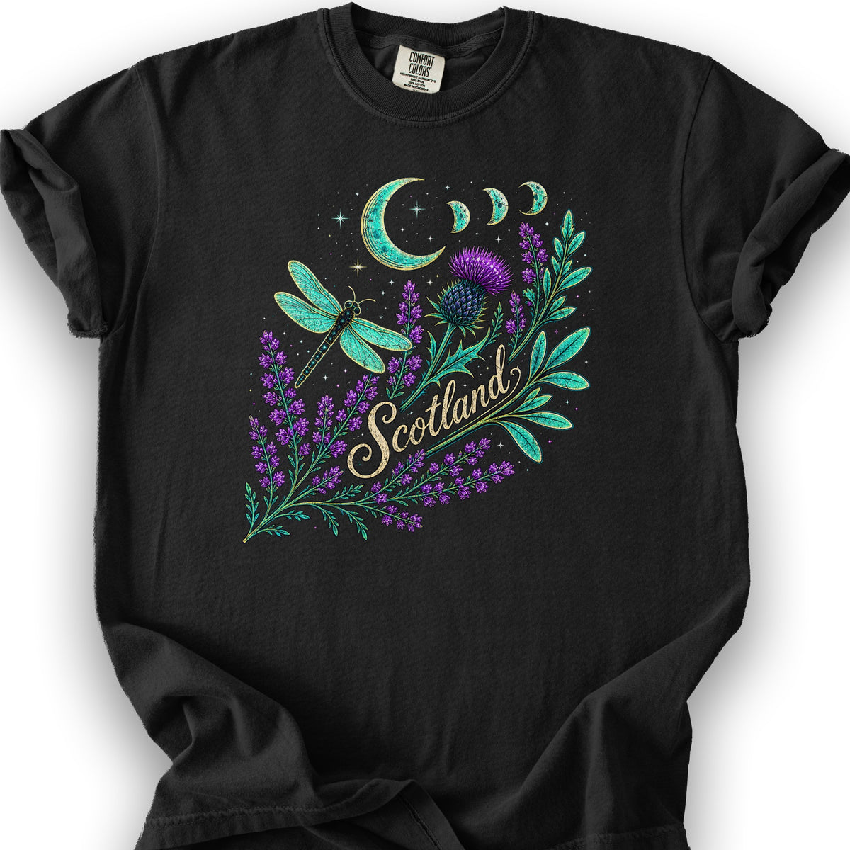 Scotland Mystic Glow T-Shirt - Black