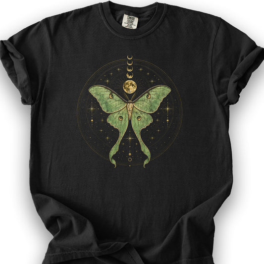 Mystic Lunar Moth T-Shirt - Black