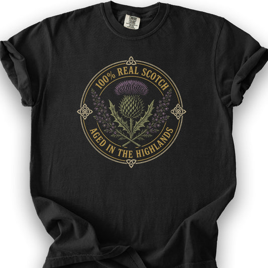 100% Real Scotch T-Shirt - Black