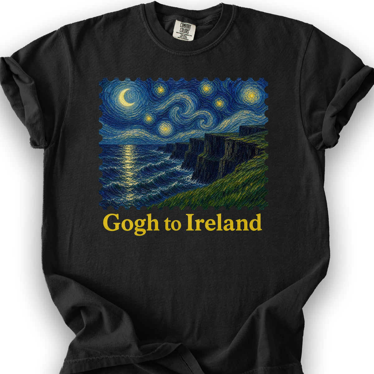 Gogh To Ireland T-Shirt - Black