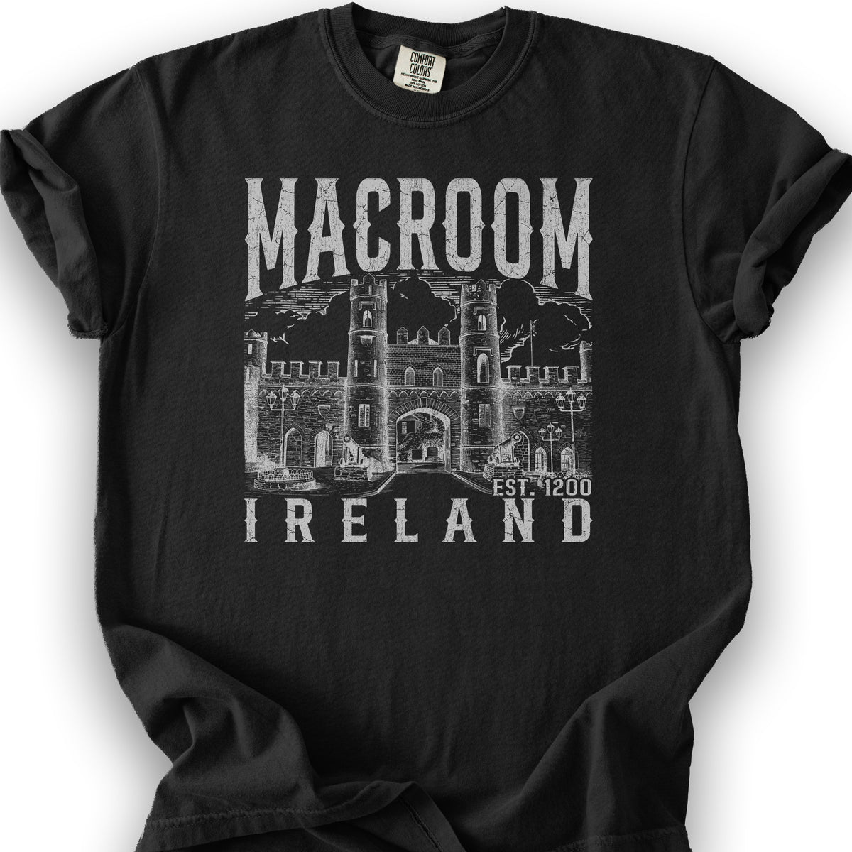 Macroom Ireland Sketch T-Shirt - Black