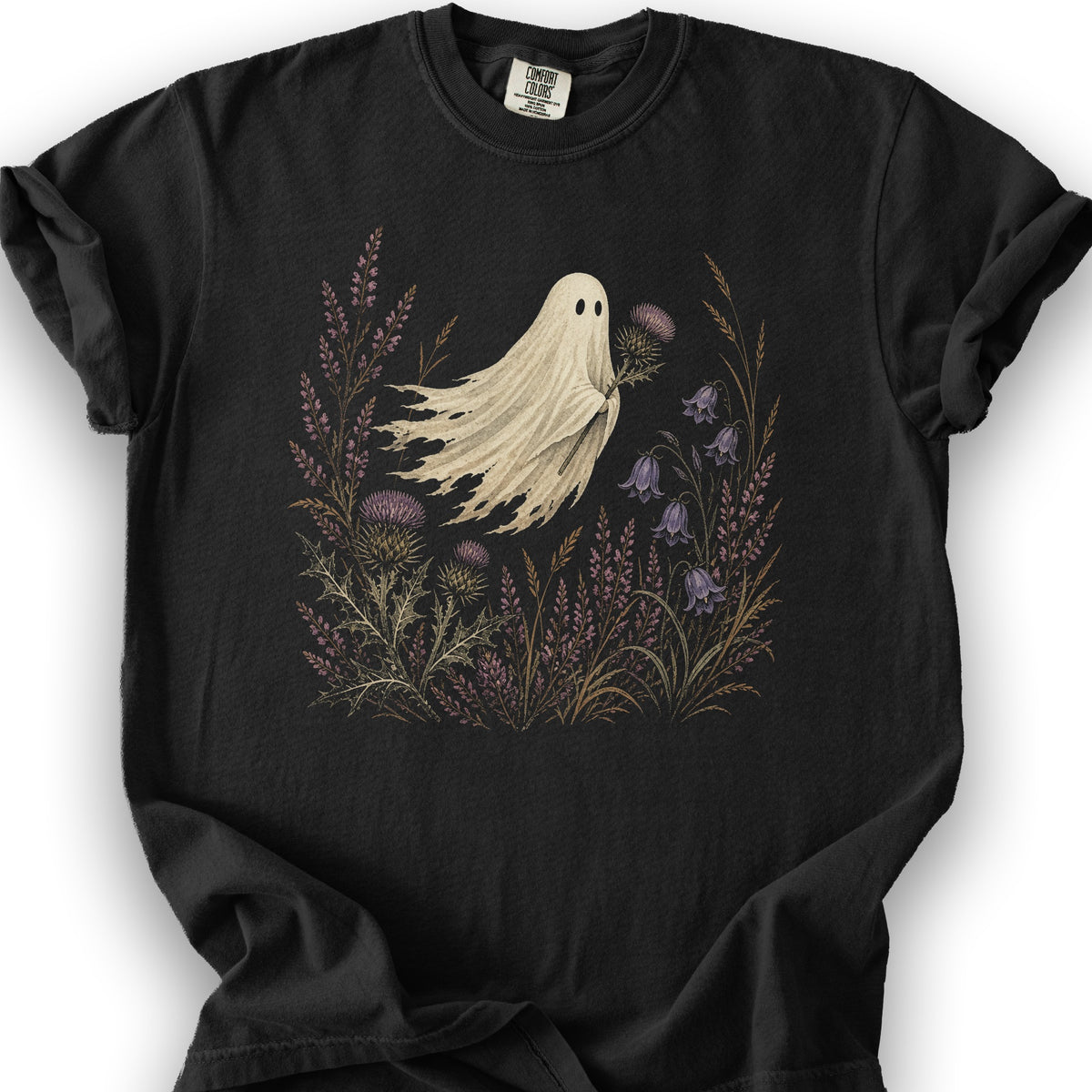 Thistle Ghost Florals T-Shirt - Black