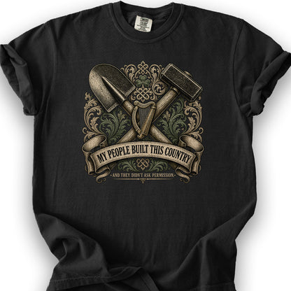 Irish Built T-Shirt - Black