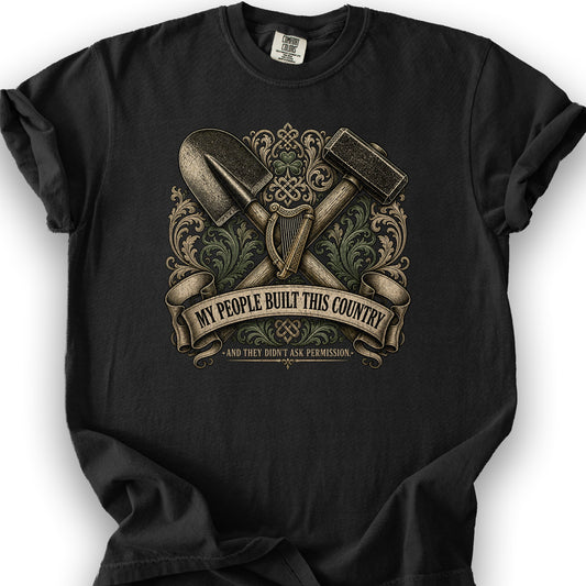 Irish Built T-Shirt - Black