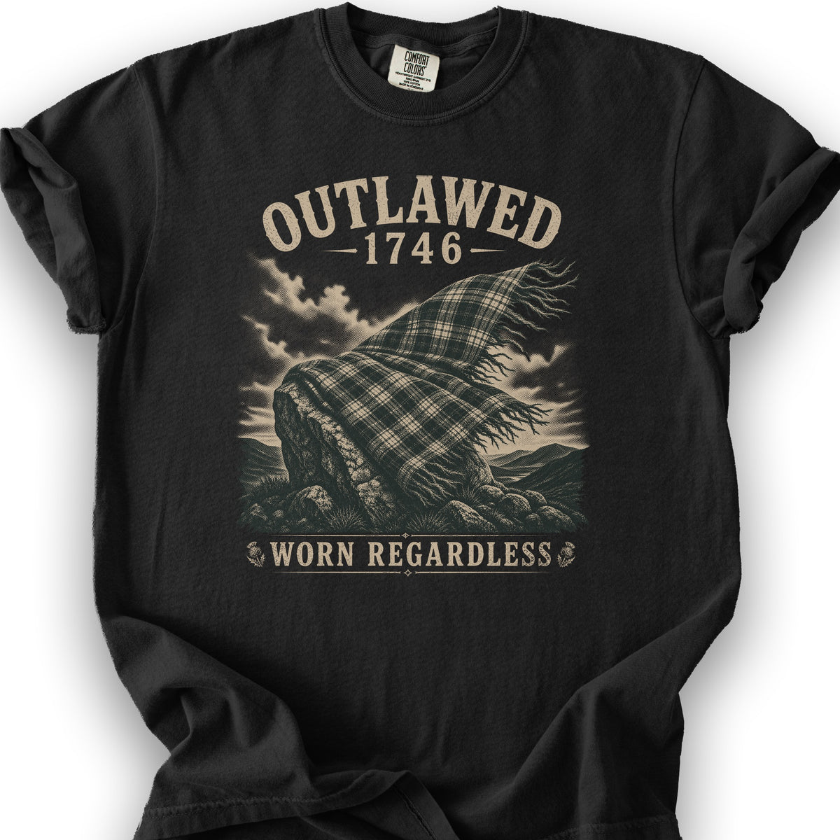 Outlawed Worn Regardless T-Shirt - Black