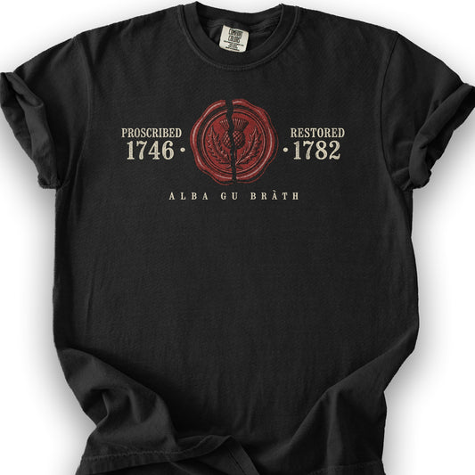 1746 Remembered Seal T-Shirt - Black