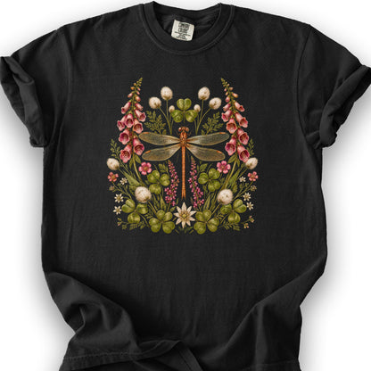 Shamrock Dragonfly T-Shirt - Black
