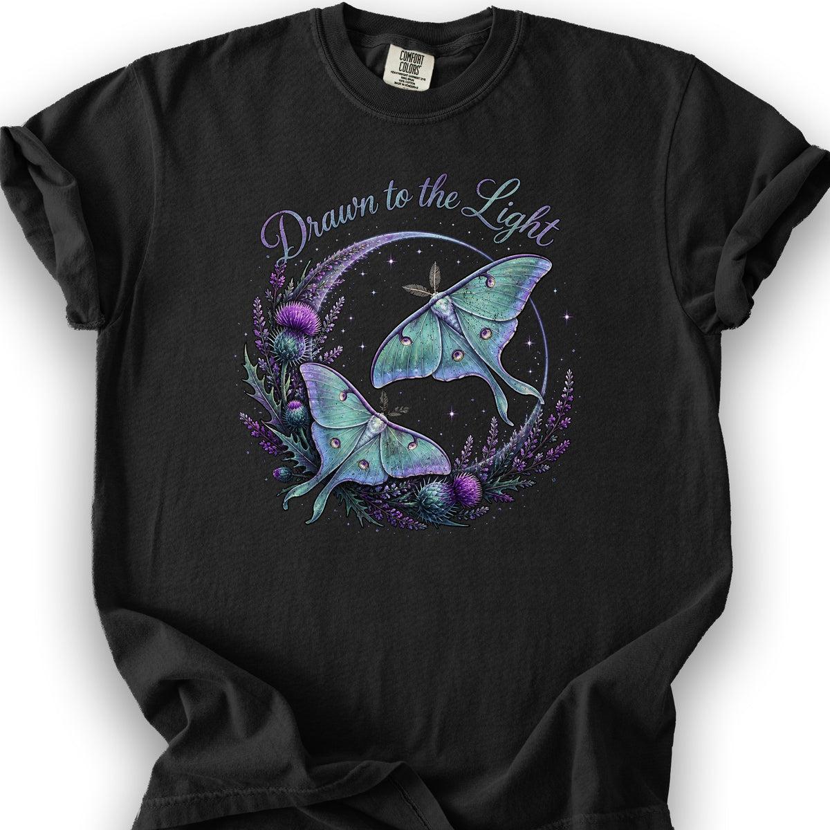 Drawn To The Light T-Shirt - Black