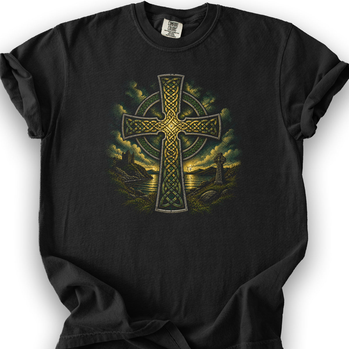 Celtic Cross T-Shirt - Black