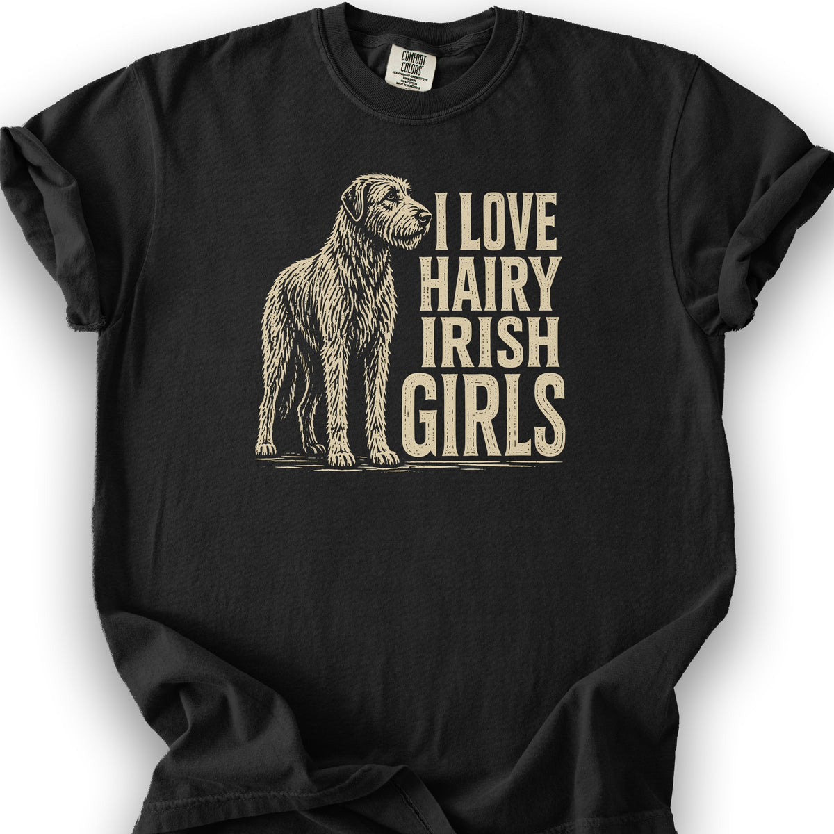 Irish Wolfhound Lover T-Shirt - Black