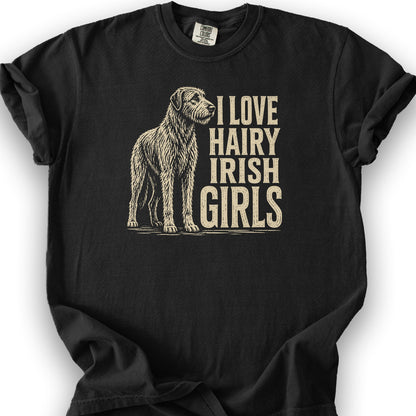 Irish Wolfhound Lover T-Shirt - Black