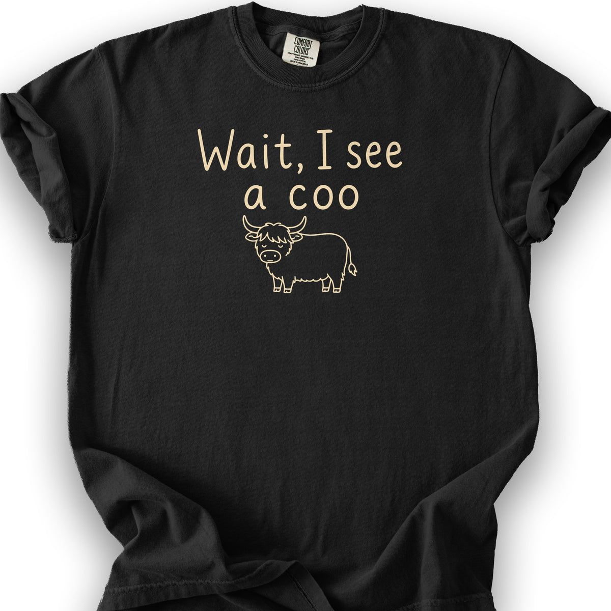 Wait I See A Coo T-Shirt - Black