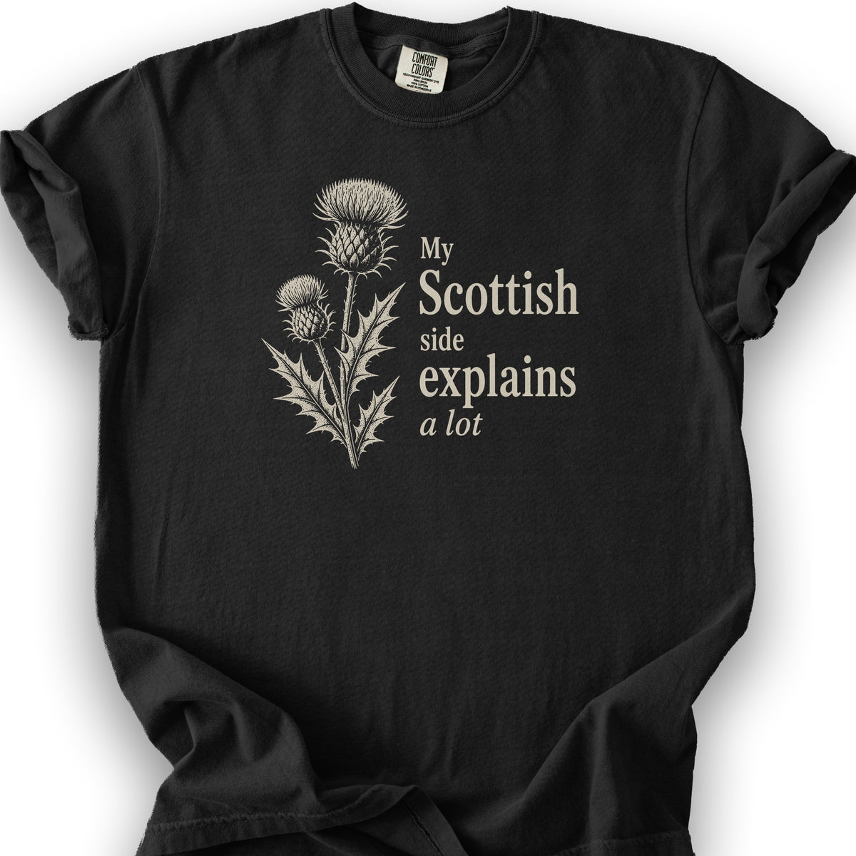 My Scottish Side T-Shirt - Black