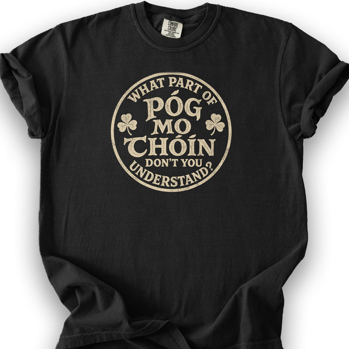 Pog Mo Thoin Badge T-Shirt - Black
