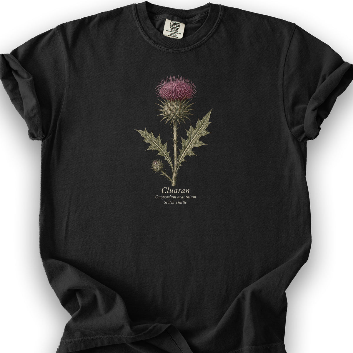 Cluaran Thistle T-Shirt - Black