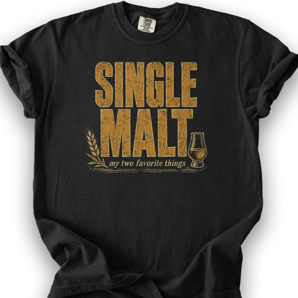 Single Malt My Two T-Shirt - Black