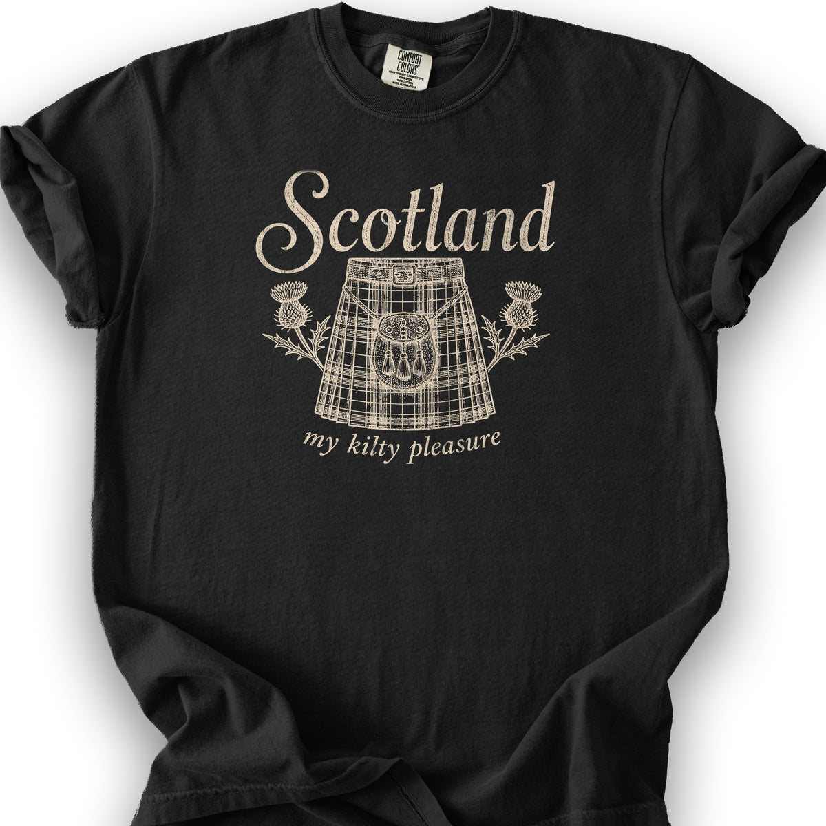Scotland Kilty Pleasure T-Shirt - Black
