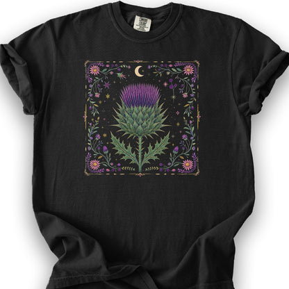 Midnight Thistle T-Shirt - Black