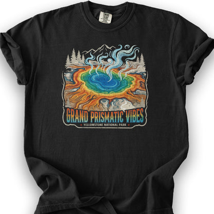 Grand Prismatic Vibes T-Shirt - Black