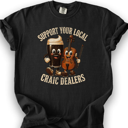 Craic Dealers T-Shirt - Black