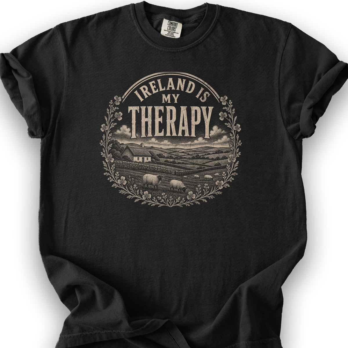 Ireland Is My Therapy Badge T-Shirt