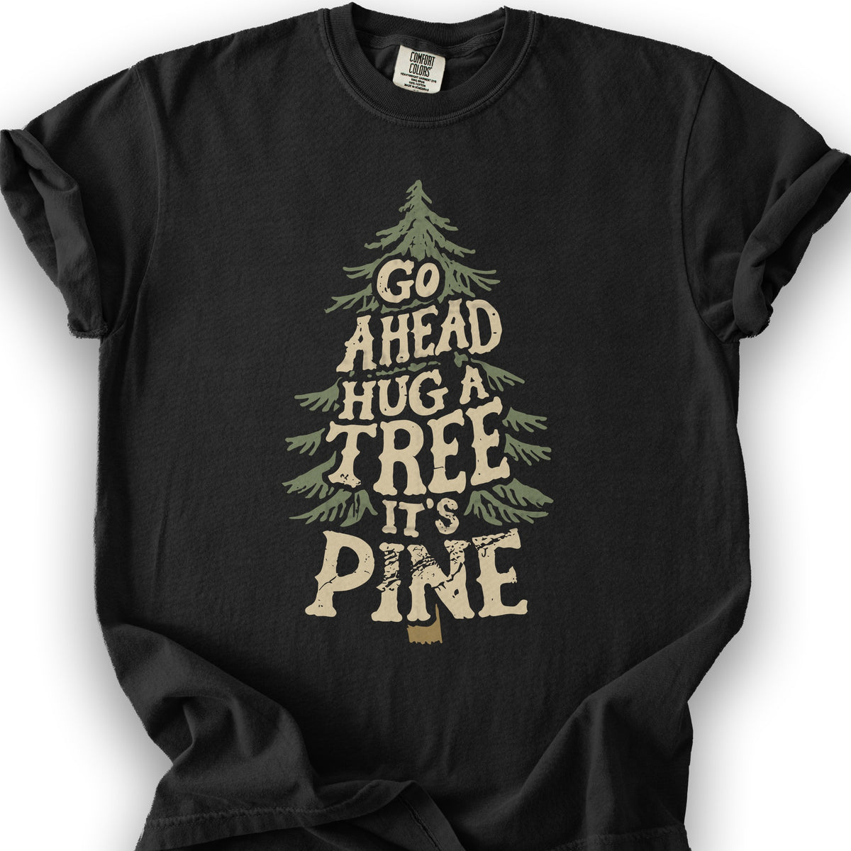 Funny Tree Hugger T-Shirt - Black