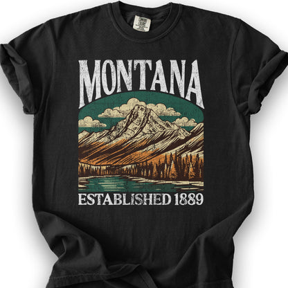 Montana "Big and Bold" State T-Shirt - Black
