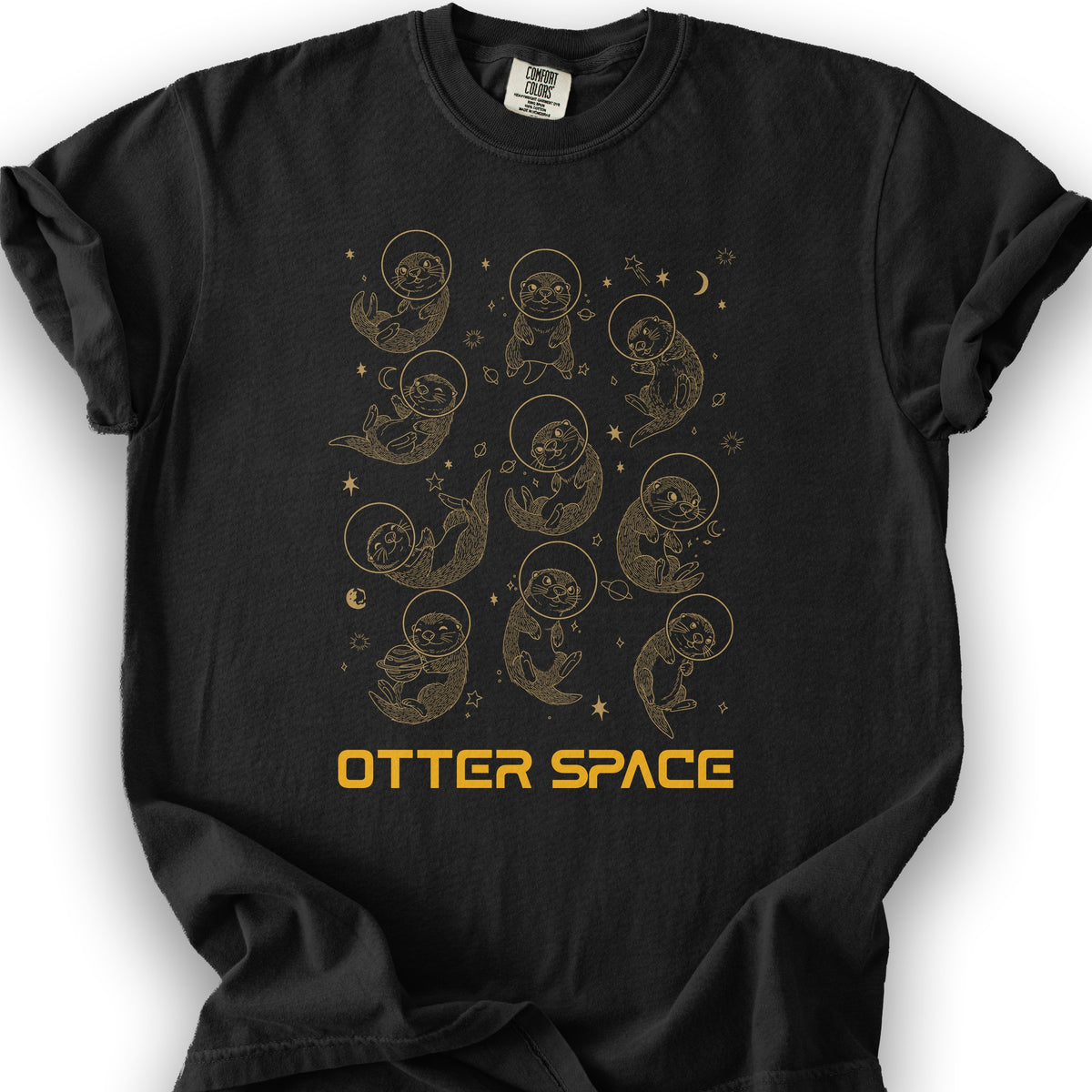 Otter Space T-shirt - Black