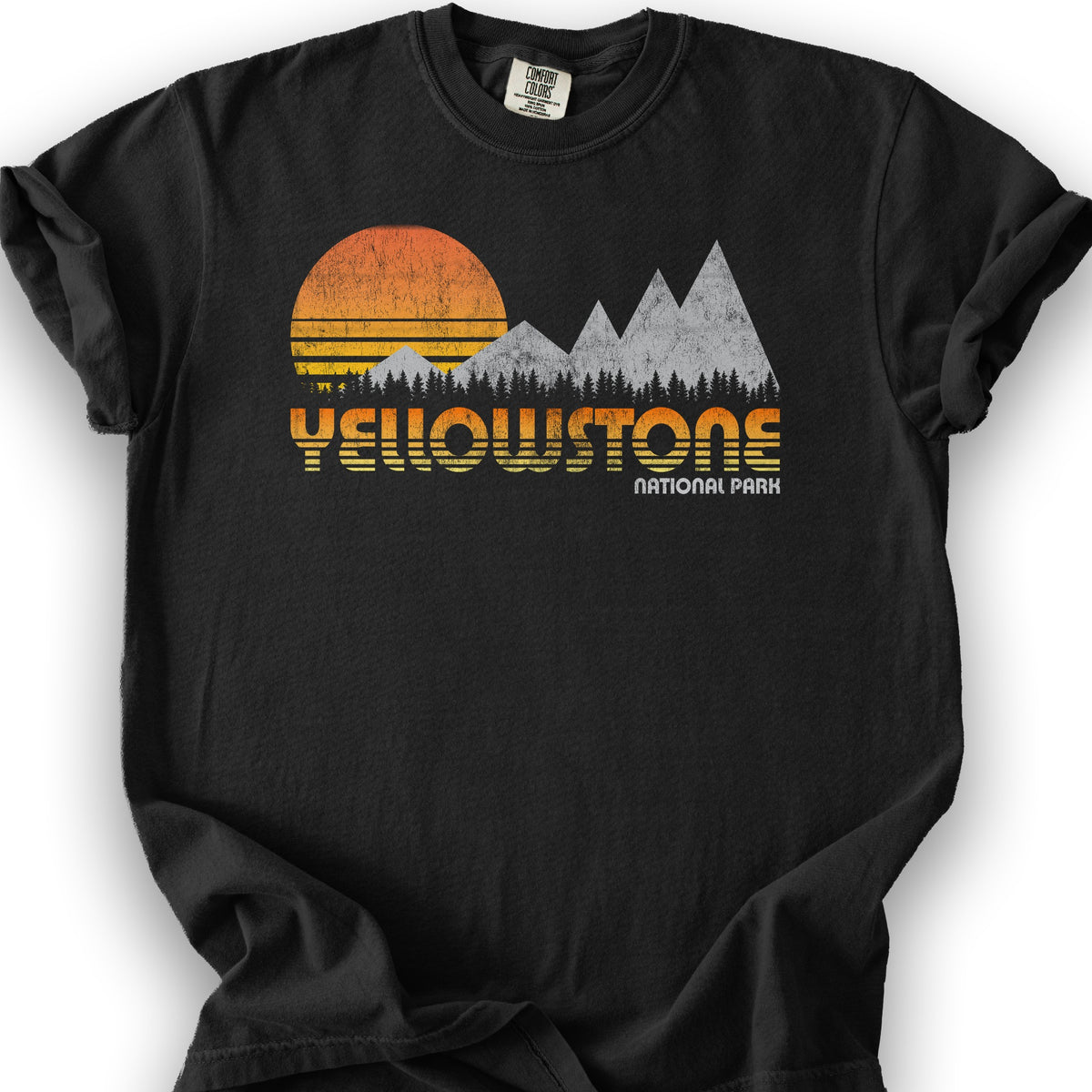 Yellowstone 80's Retro T-Shirt - Black