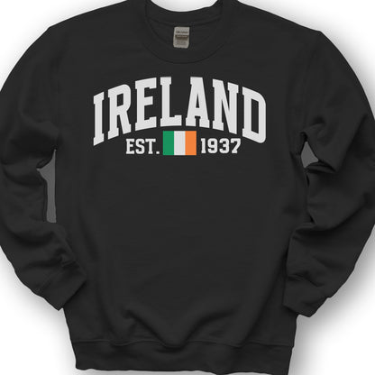 Ireland Varsity Flag Sweatshirt - Black
