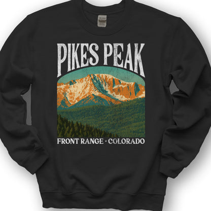 Pikes Peak "Big and Bold" Sweatshirt - Black