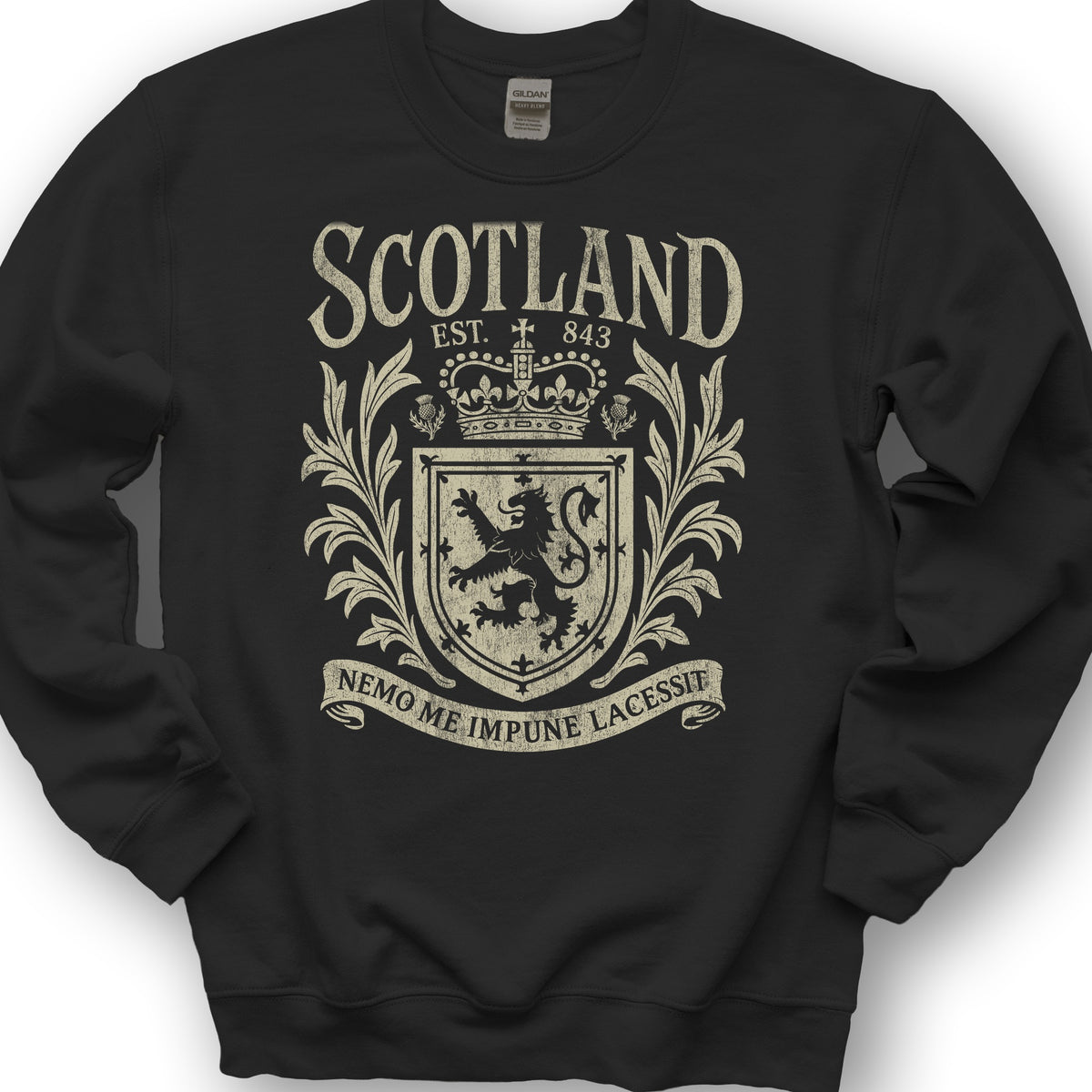 Scotland Vintage Heraldry Sweatshirt - Black