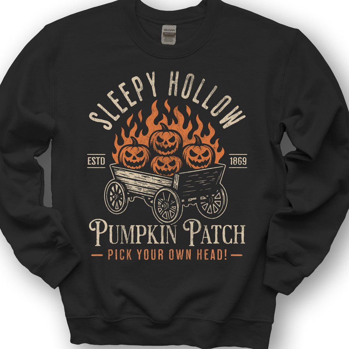 Sleepy Hollow Pumpkin Patch Sweatshirt - Black
