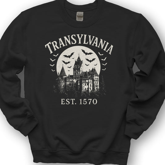Transylvania Bran Castle Sweatshirt - Black