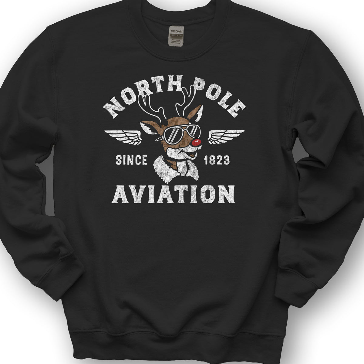 North Pole Aviation Sweatshirt - Black