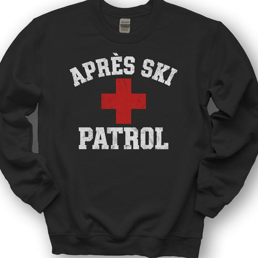 Après Ski Patrol Sweatshirt - Black