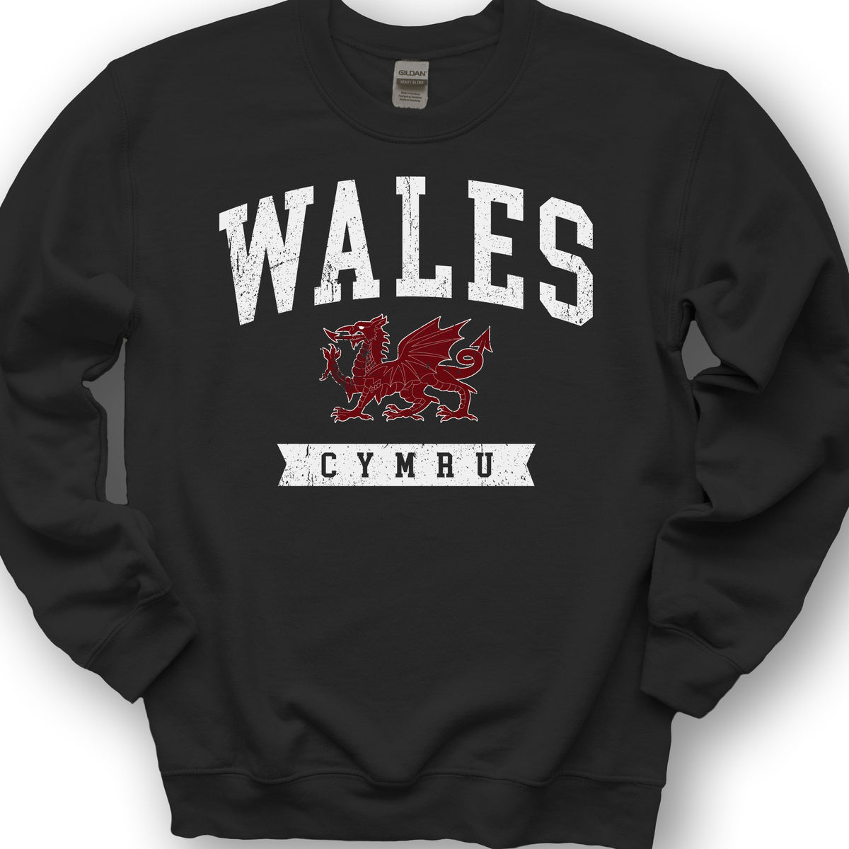 Wales Varsity Dragon Sweatshirt - Black