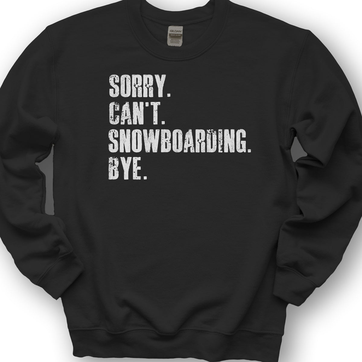 Sorry Snowboarding Sweatshirt - Black
