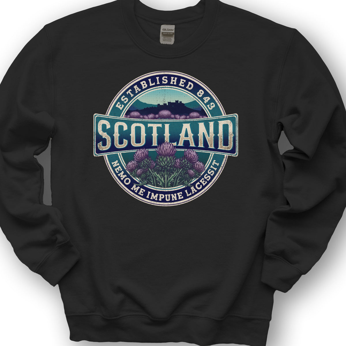Scotland Badge Sweatshirt - Black